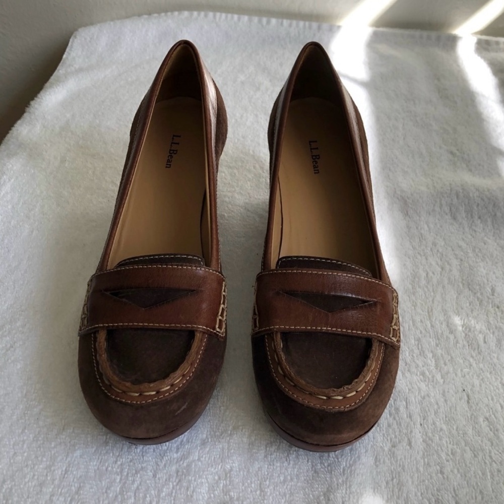 LL Bean slip on wedges size 7.5